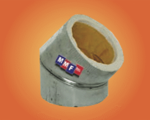1” Circle Lined 45˚ Elbow metal fabrication and HVAC products from MMF Inc.