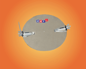 Round Dampers Installed metal fabrication and HVAC products from MMF Inc.