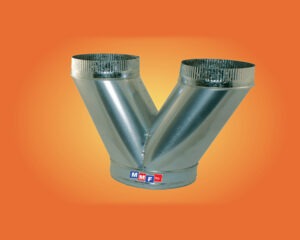 Pants Wye 90°- 90° metal fabrication and HVAC products from MMF Inc.